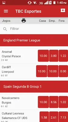 TBC Esportes android App screenshot 1